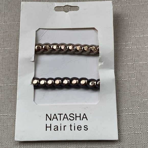 Natasha Women Hair Tie Set of Tone Hair Accessory New - Picture 6 of 9